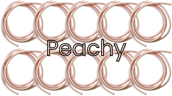 Fuzzy Chic: Peachy TIY Hair Ties